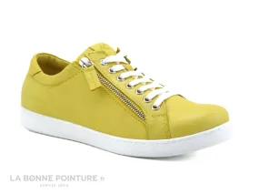 Achat chaussures Andrea Conti Femme Basket, vente Andrea Conti 0342035 051 Gelb - Basket basse femme cuir jaune