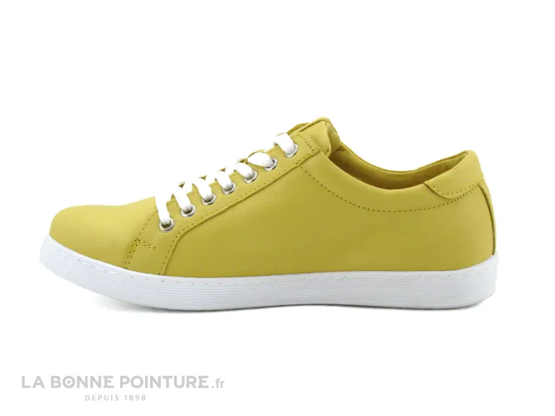 Achat chaussures Andrea Conti Femme Basket, vente Andrea Conti 0342035 051 Gelb - Basket basse femme cuir jaune