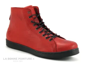 Achat chaussures Andrea Conti Femme Chaussure montante, vente Andrea Conti 0341500-650 Chili - Basket montante rouge - Semelle n