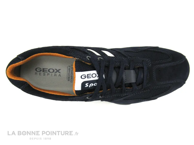 Achat chaussures Geox Homme Basket, vente Geox U4207K Uomo snake navy - Basket basse Homme