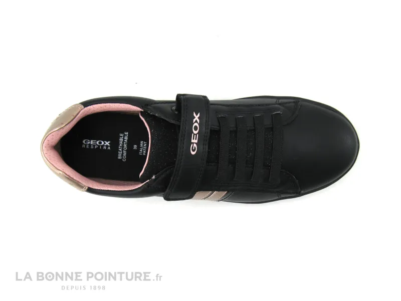 Achat chaussures Geox Junior Basket ville, vente Geox J164MC DJROCK Black - Sneakers