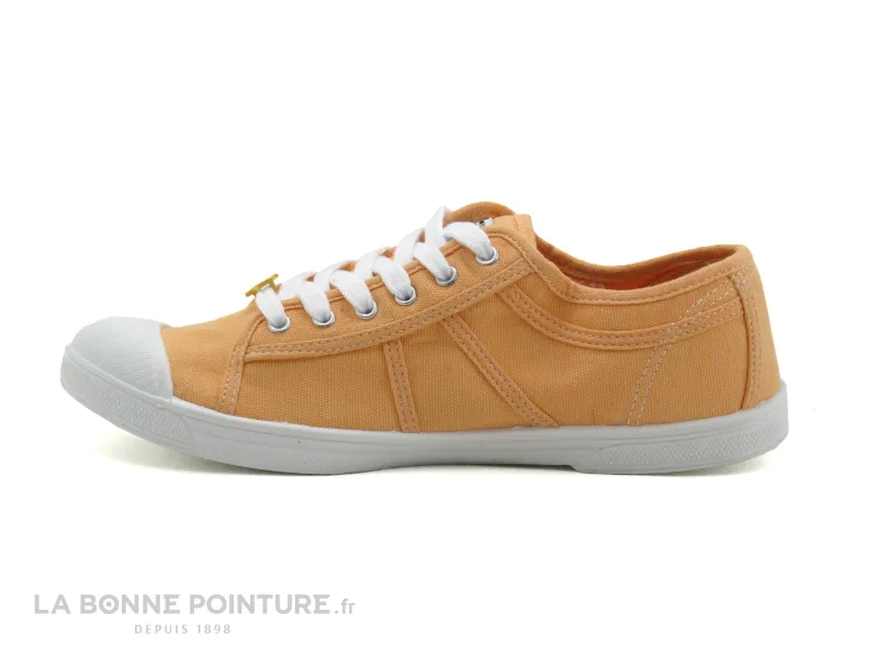 Achat chaussures Le Temps des Cerises Femme Chaussure en Toile, vente Le Temps des Cerises Basic 02 Peach - Tennis toile orange 