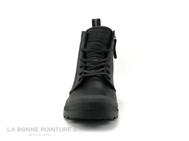 Achat chaussures Palladium Homme Boots, vente Palladium PAMPA ZIP Leather ess black - 76888-008-M - Bottillon noir H