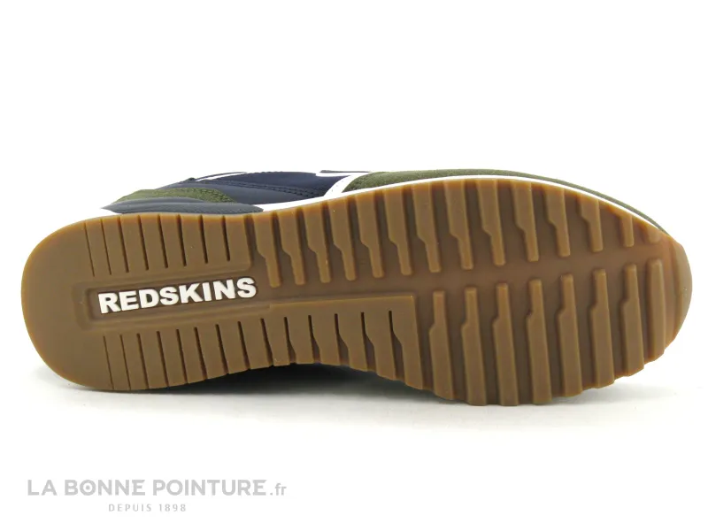 Achat chaussures Redskins Homme Basket, vente Redskins OYATI PO4910P Kaki Marine Blanc - Basket mode Homme