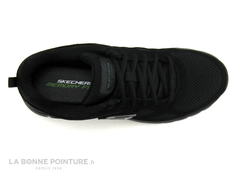 Achat chaussures Skechers Homme Chaussure de Sport, vente Skechers BURNS AGOURA - 52635 Noir - Basket Homme