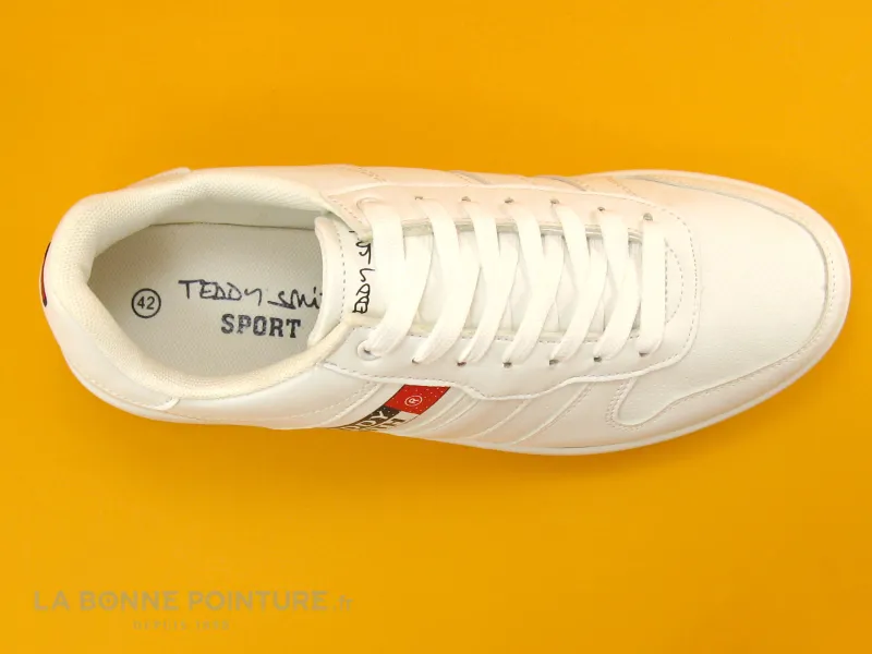 Achat chaussures Teddy Smith Homme Basket, vente Teddy Smith TIME White TS914904 - Basket ville Homme