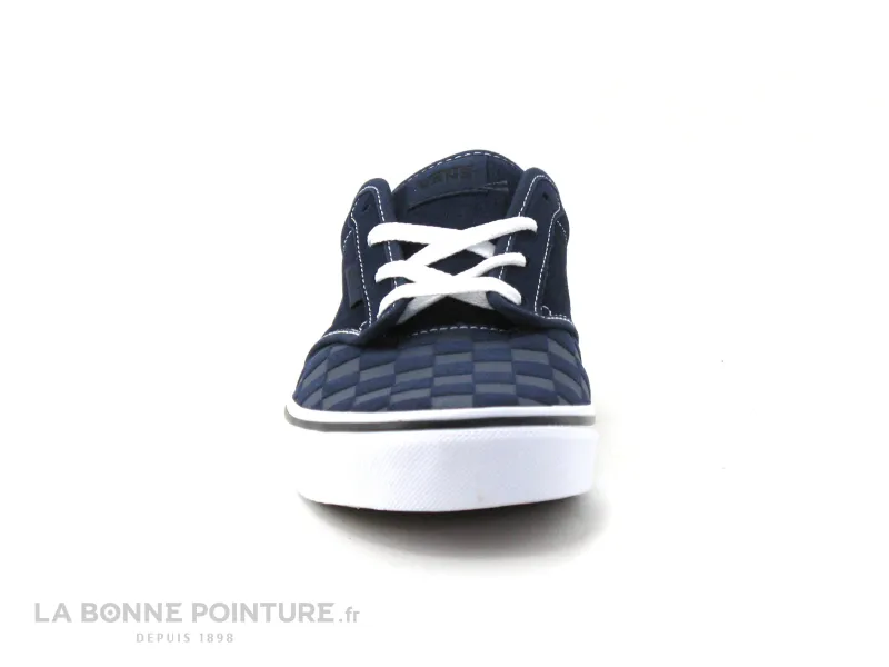 Achat chaussures Vans Junior Basket ville, vente Vans Atwood Deboss Chkrbrd - VN0A45JS0PP1 - Basket cuir bleu