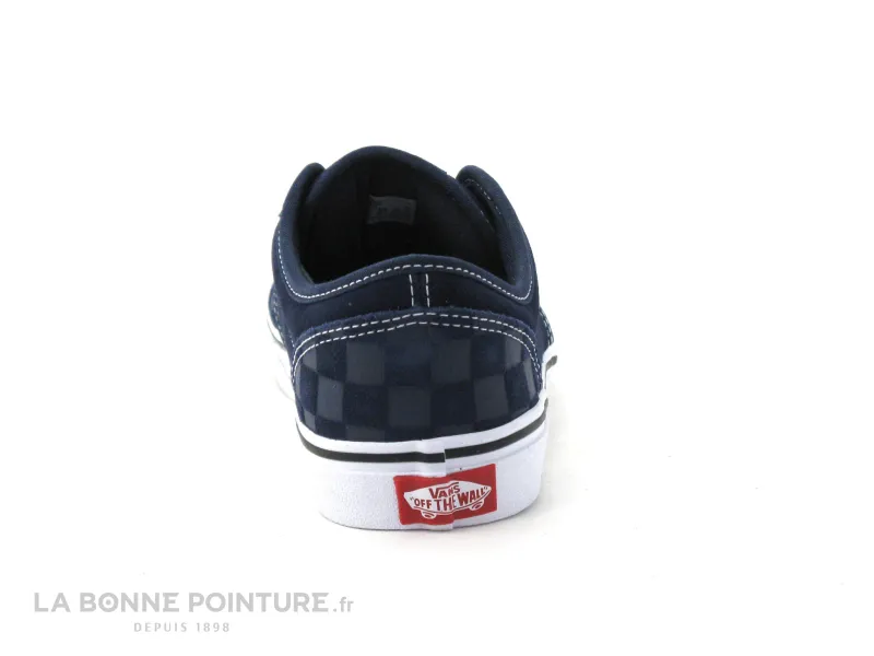 Achat chaussures Vans Junior Basket ville, vente Vans Atwood Deboss Chkrbrd - VN0A45JS0PP1 - Basket cuir bleu