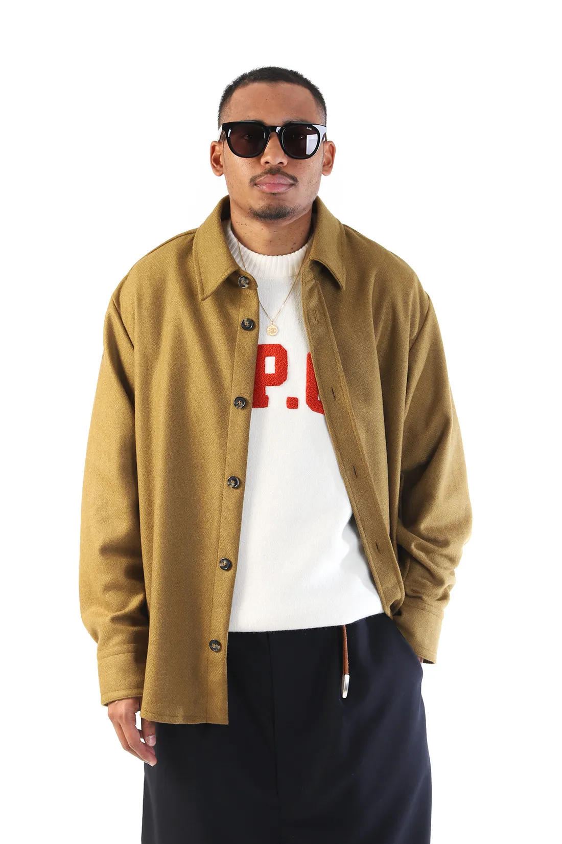 A.p.c. Surchemise bobby Ocre - GRADUATE STORE