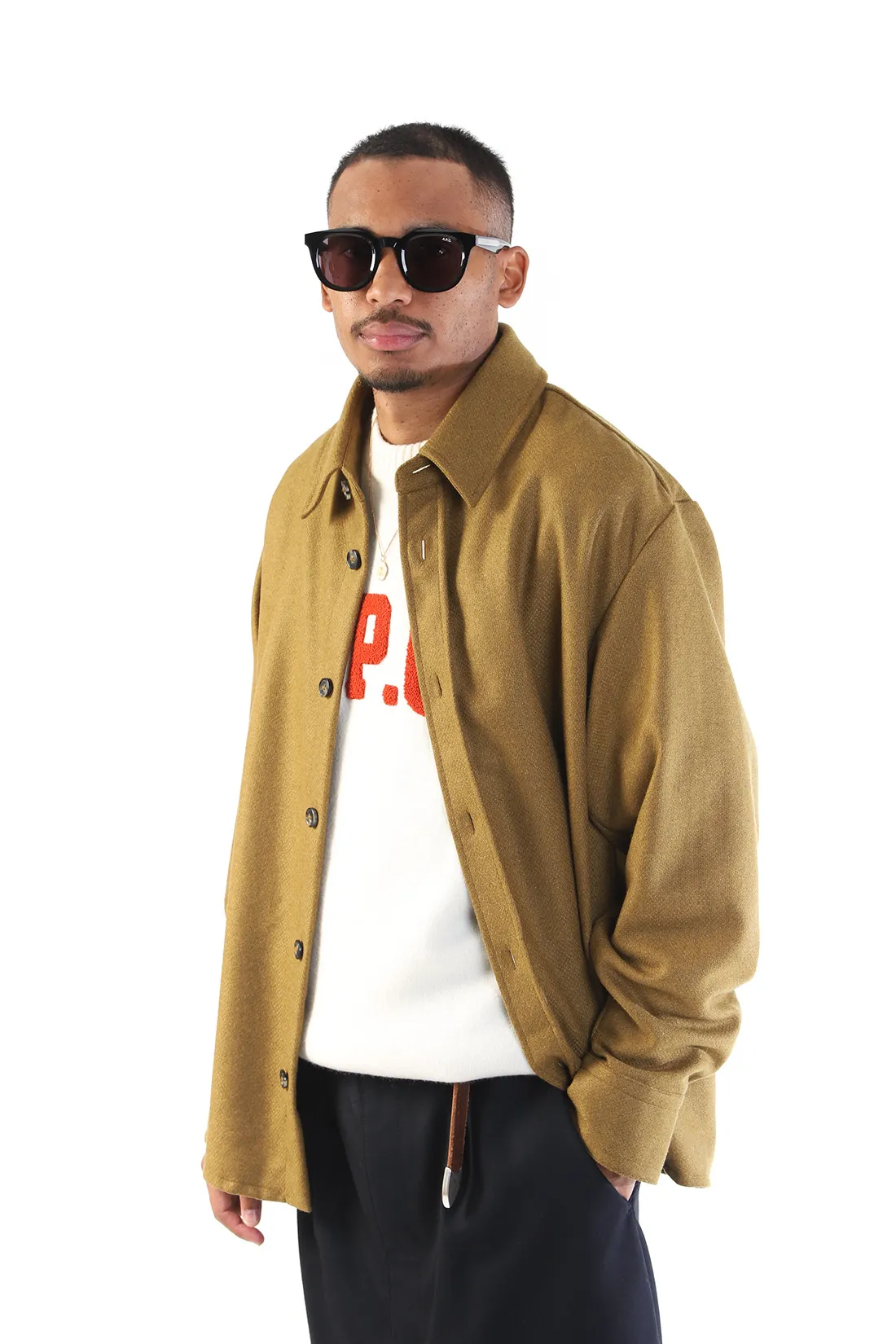 A.p.c. Surchemise bobby Ocre - GRADUATE STORE