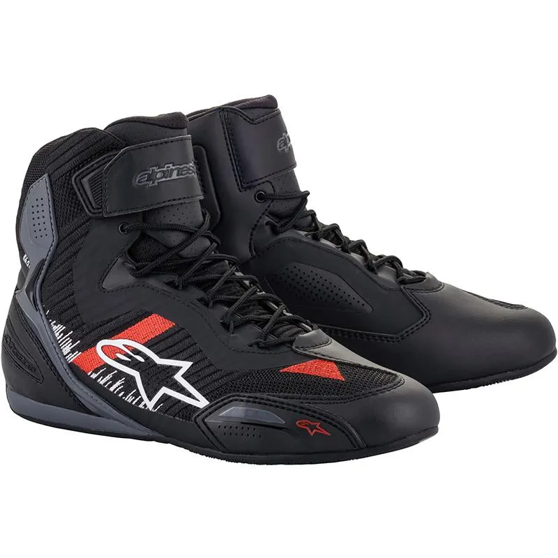 Baskets FASTER-3 RIDEKNIT® ALPINESTARS noir/gris/rouge - MAXXESS.FR, Baskets moto