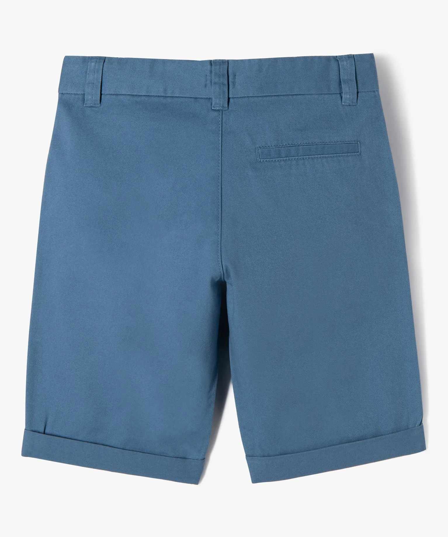 bermuda en serge de coton uni garcon bleu shorts bermudas et pantacourts