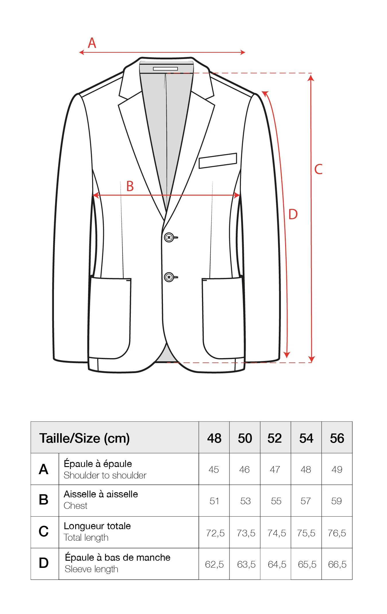 Blazer Semi Entoilé Laine Chevrons