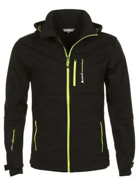 Blouson softshell homme CANNE - PEAK MOUNTAIN - Noir Jaune