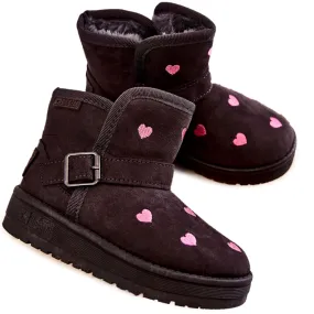 Bottes de neige pour enfants Big Star KK374244 Gris rose