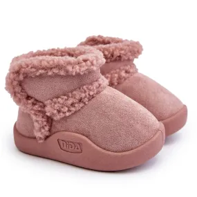 Bottes de Neige Velcro Enfant Rose Unitia