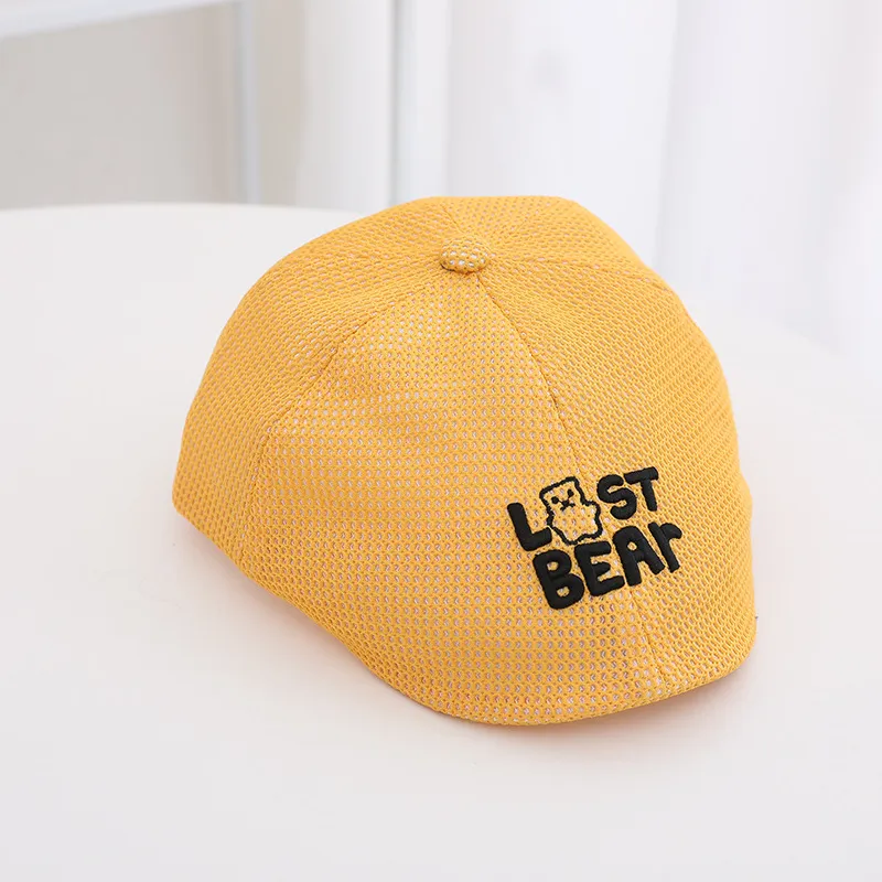 Béret casquette style baseball soleil fille garçon jaune