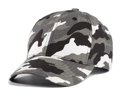 Casquette camouflage militaire vert marron visière arrondie