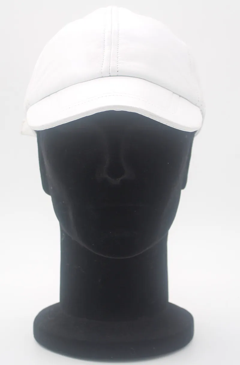 casquette en cuir agneau, casquette en cuir blanc, casquette en cuir véritable, rapport qualité exceptionnel