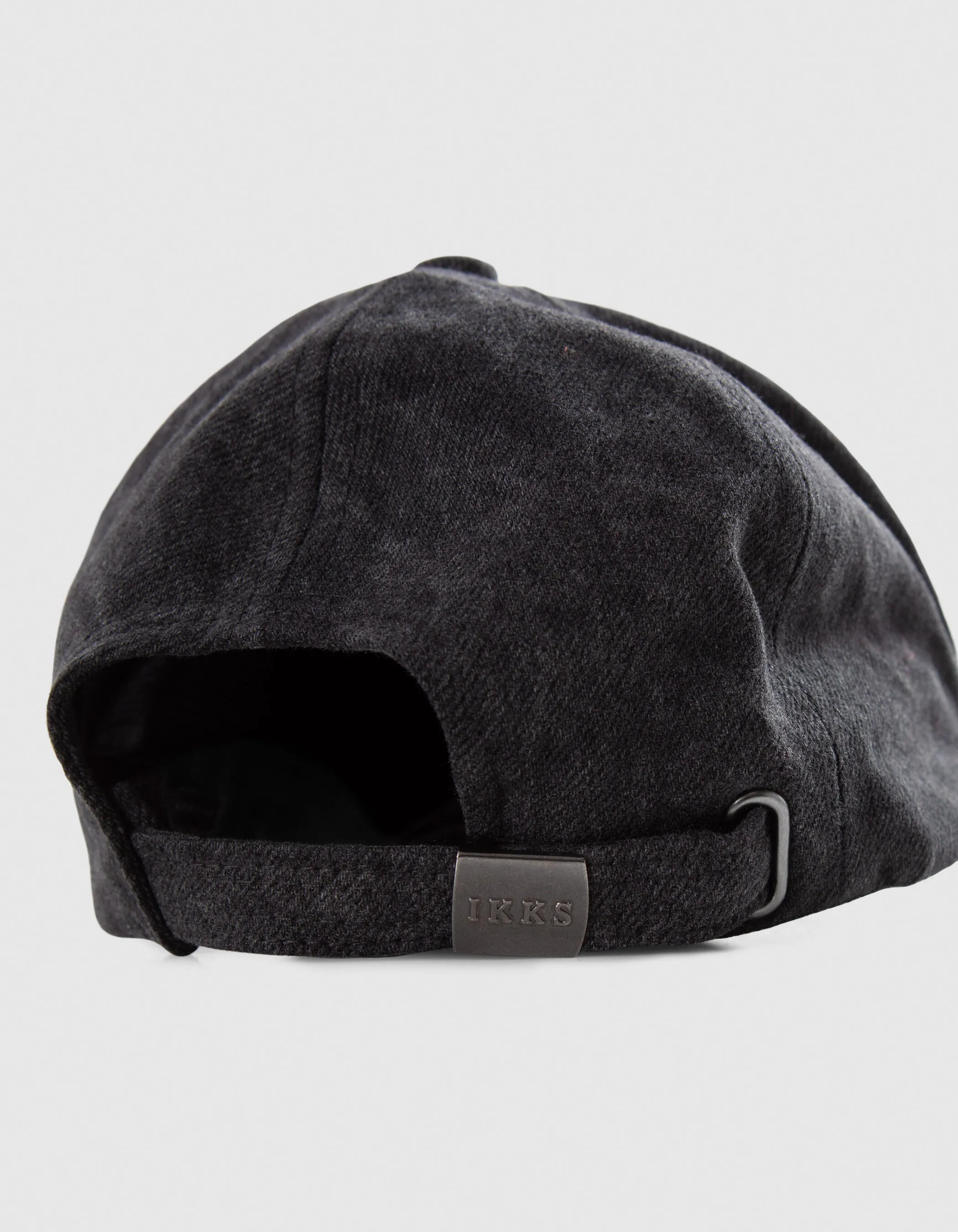 Casquette en jean anthracite chevrons brodés Femme