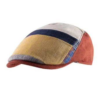 Casquette patchwork lin - Casquette Classic Italy