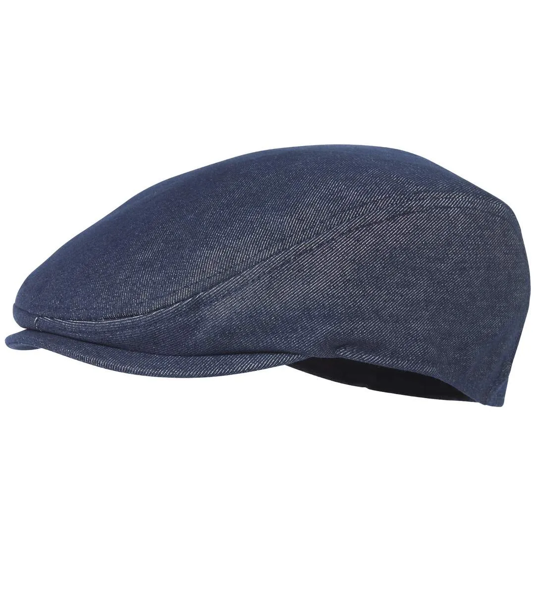 Casquette Plate en Jean Brut