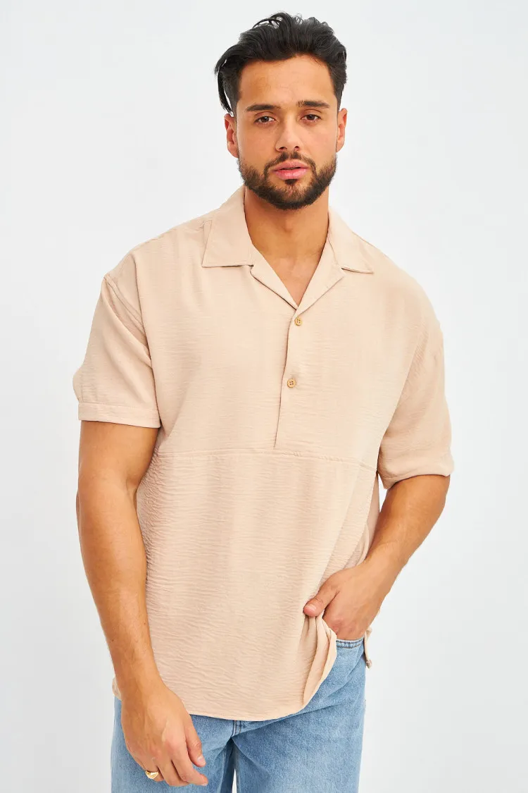 Chemise beige fluide