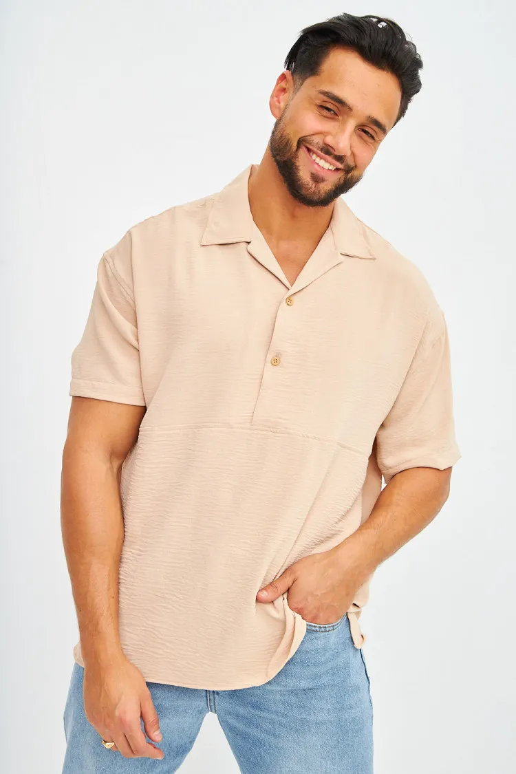 Chemise beige fluide