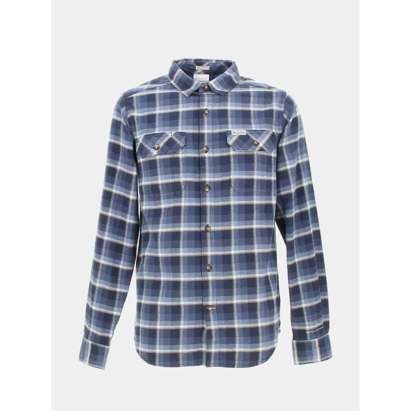 Chemise en flannelle stretch flare gun bleu homme - Columbia | wimod