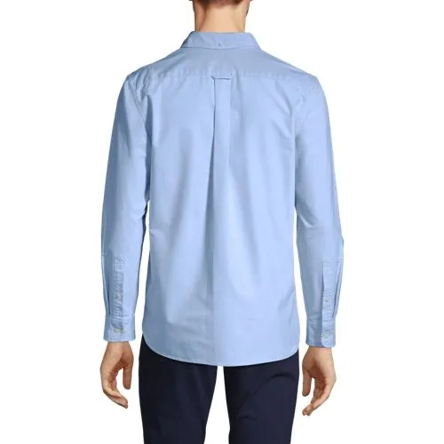 Chemise Oxford Coupe Classique Manches Longues Col à Pointes Boutonnées, Homme Stature Standard