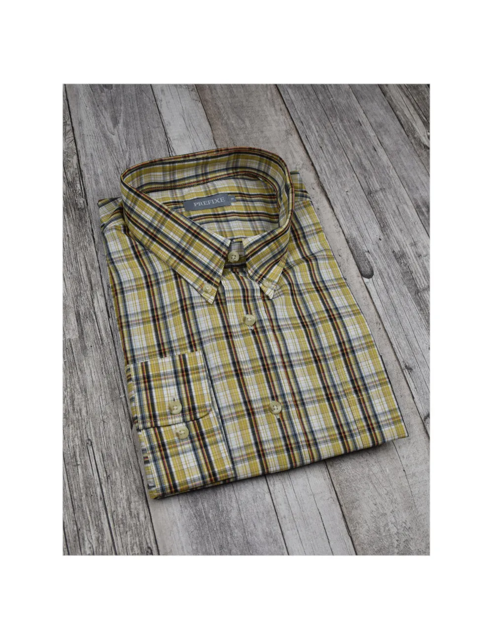 Chemise "GRANDE TAILLE" rayée Jaune