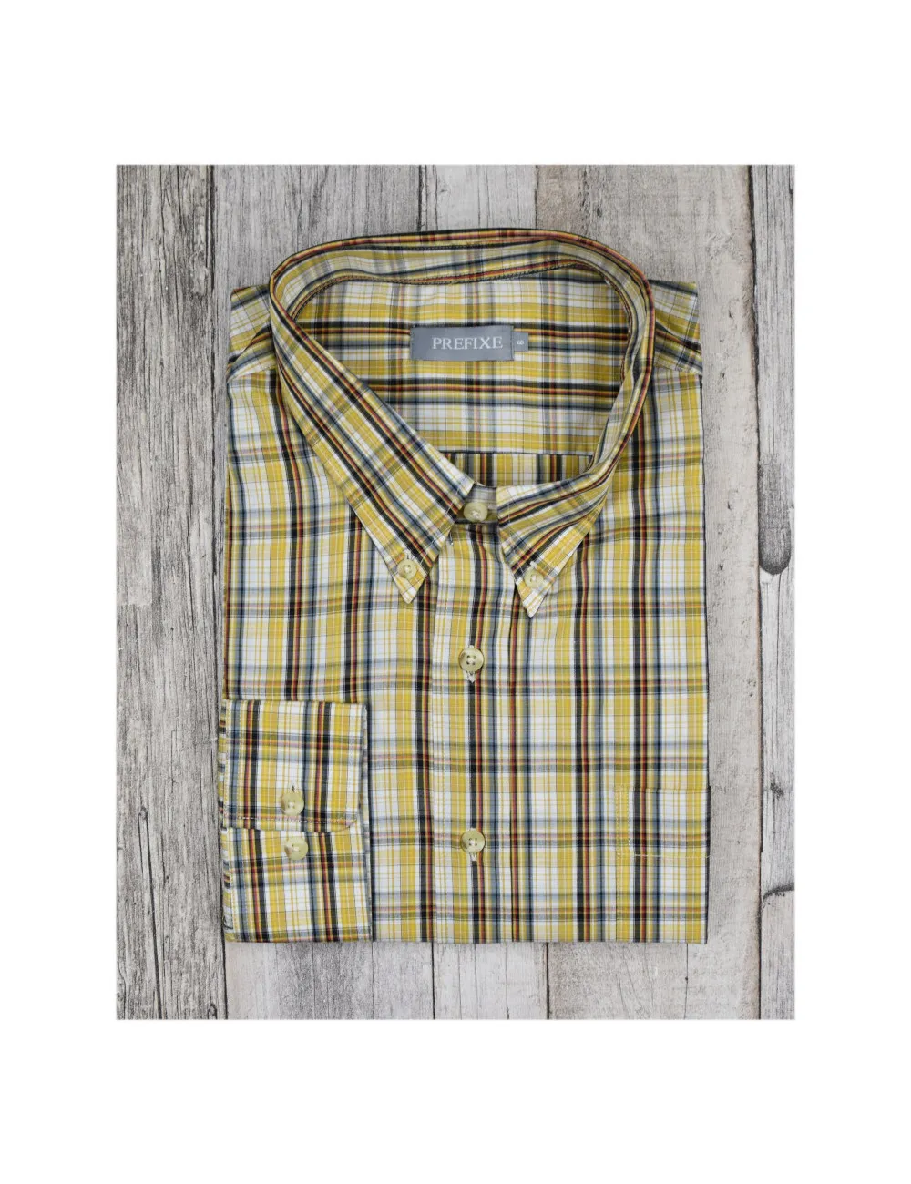 Chemise "GRANDE TAILLE" rayée Jaune