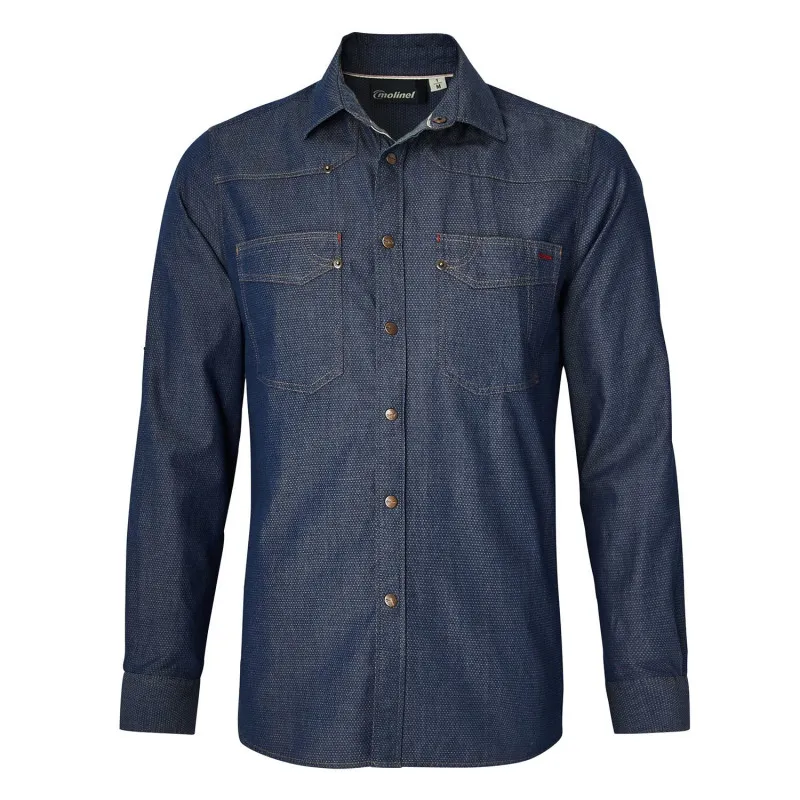 Chemise serveur en jean Molinel | Vêtements de service restauration