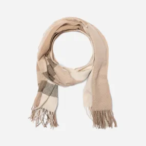 Echarpe beige à motif rayures - Foulards / écharpes Accessoires | ERAM