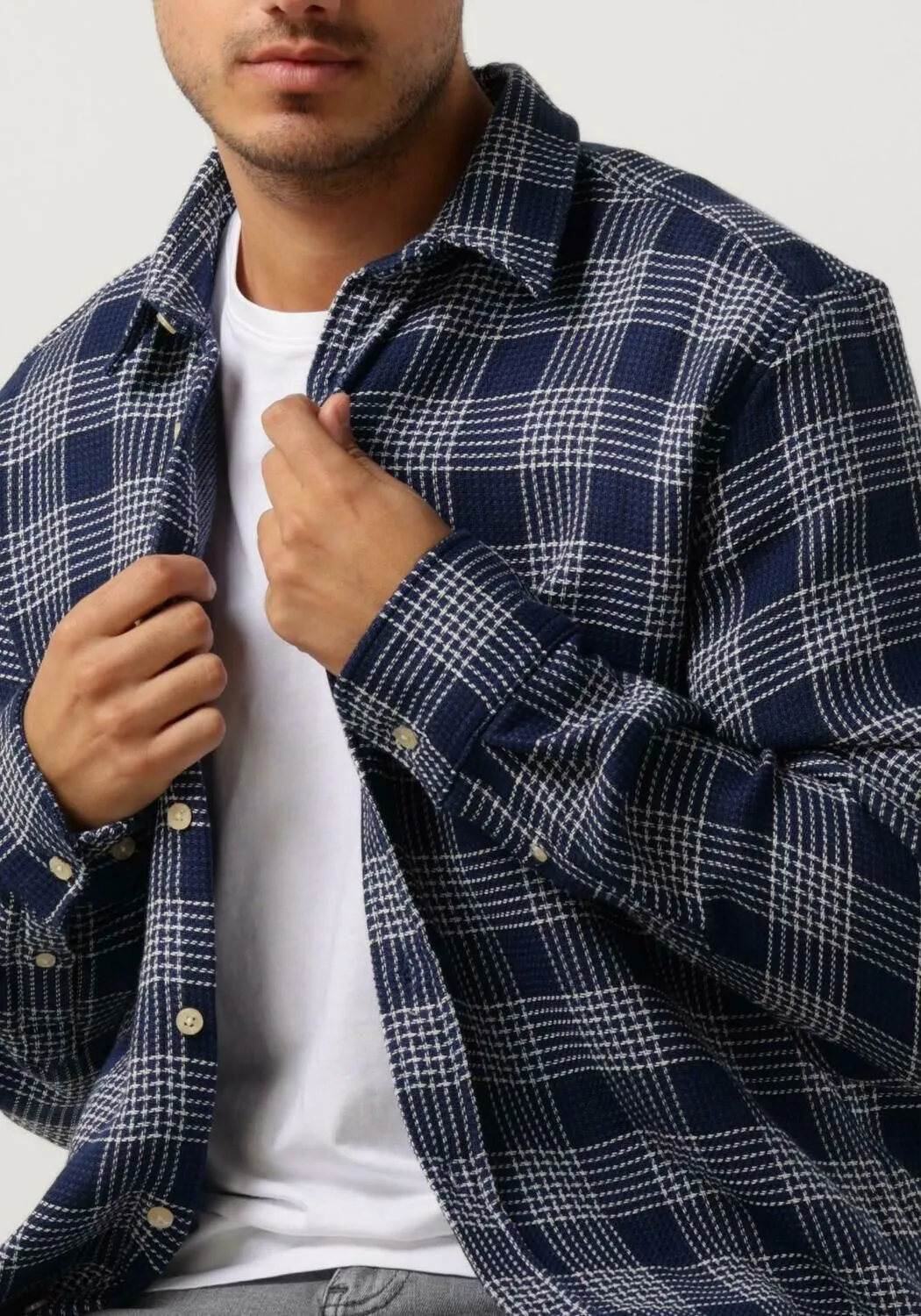 forét surchemise arctic check shirt en bleu