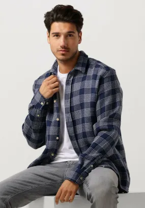 forét surchemise arctic check shirt en bleu