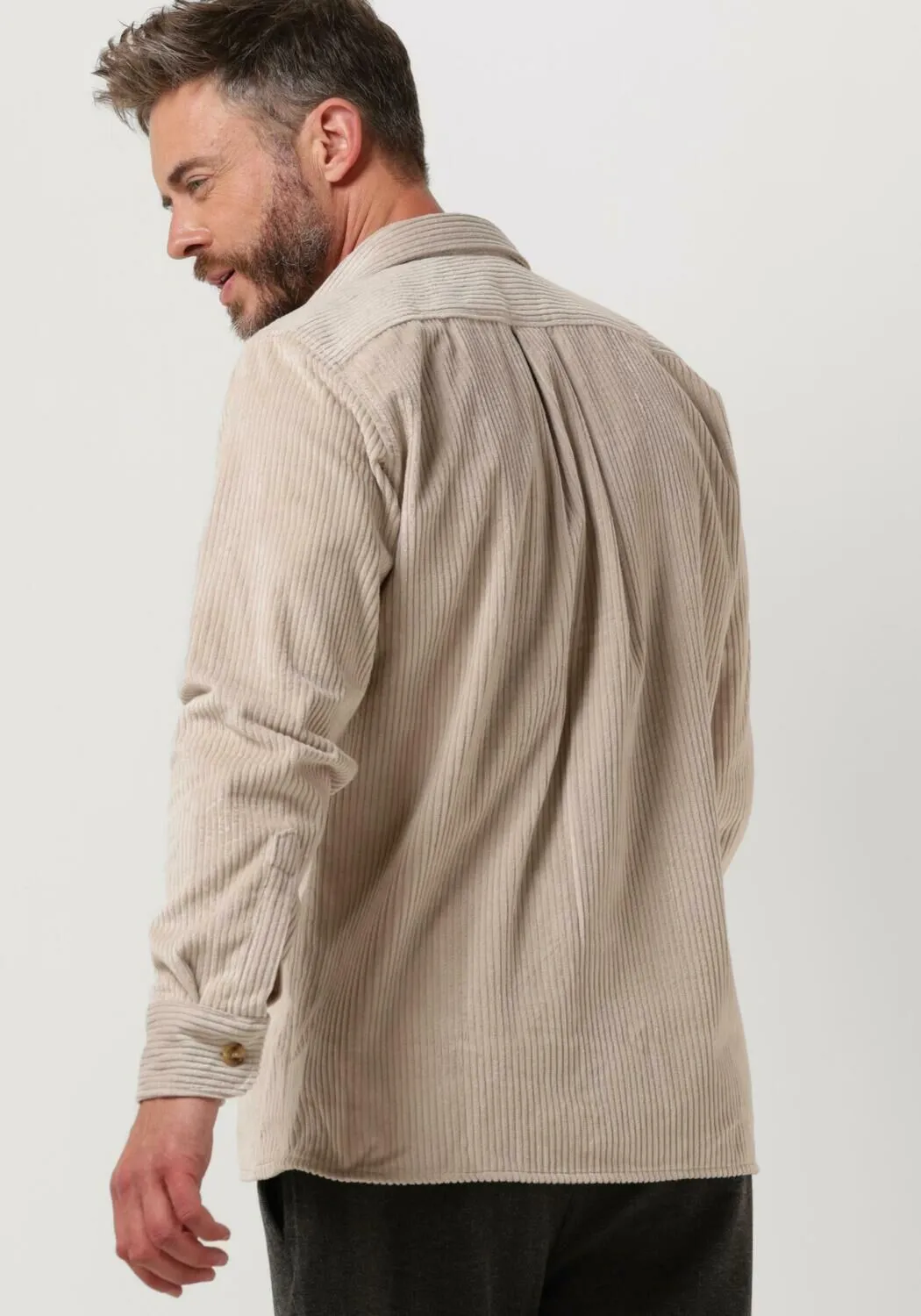 forét surchemise dense corduroy overshirt crème