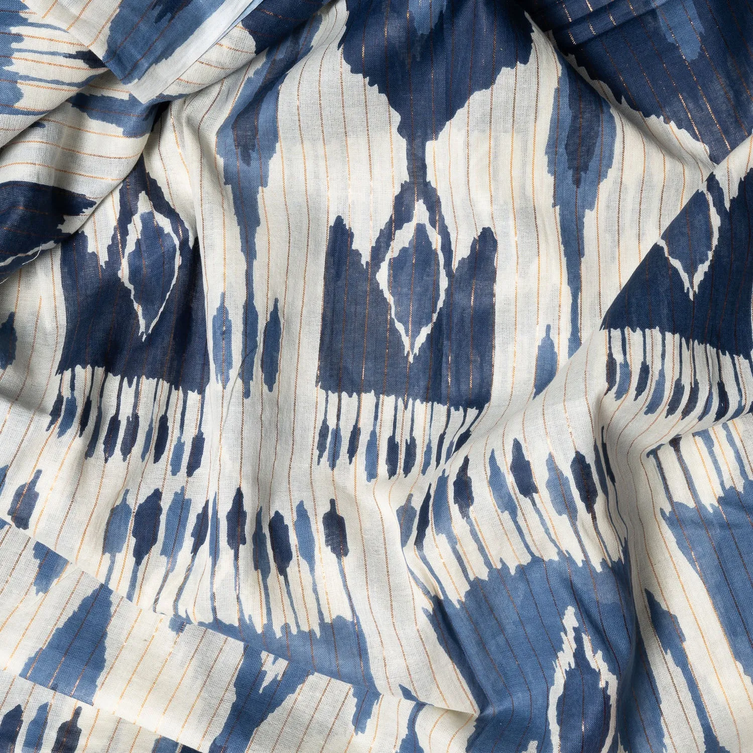 Foulard TEXTO bleu motif tie and dye - Foulards / écharpes Accessoires | ERAM