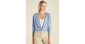 Gilet cardigan court "330" - chanvre et coton bio