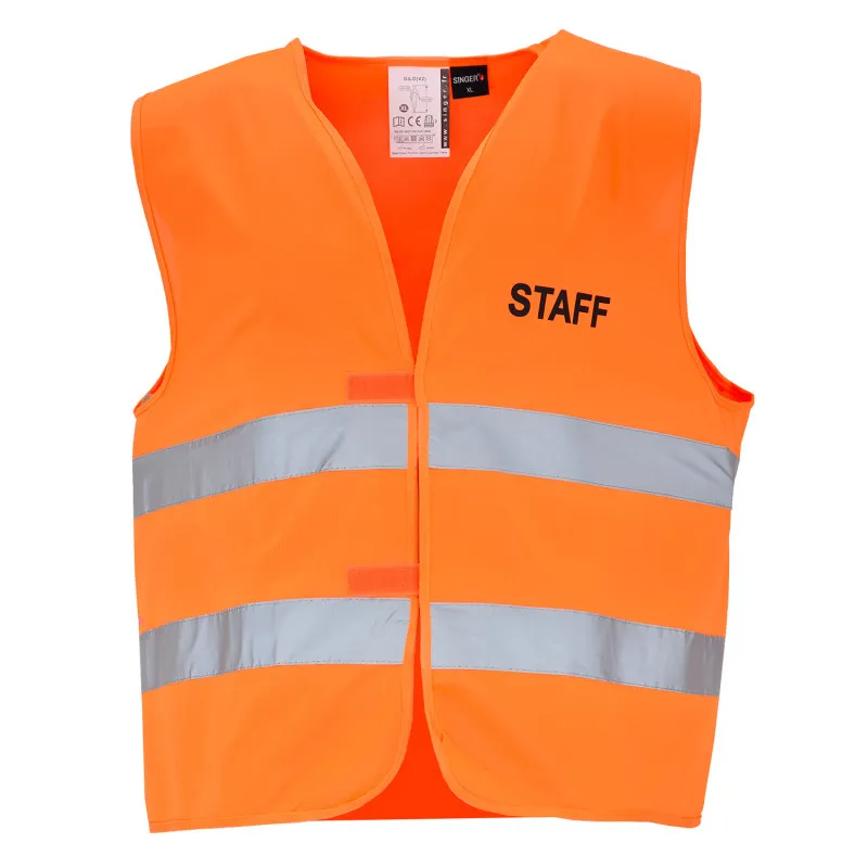 Gilet haute visibilité avec personnalisation Staff | Gilet de sécurité