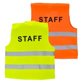 Gilet haute visibilité avec personnalisation Staff | Gilet de sécurité