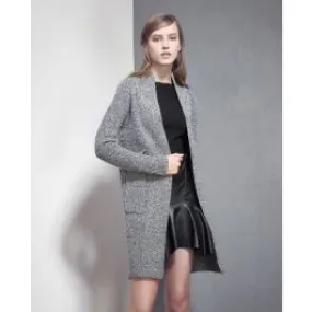 Gilet long en tricot pour femme Knitwear avec grandes poches côté