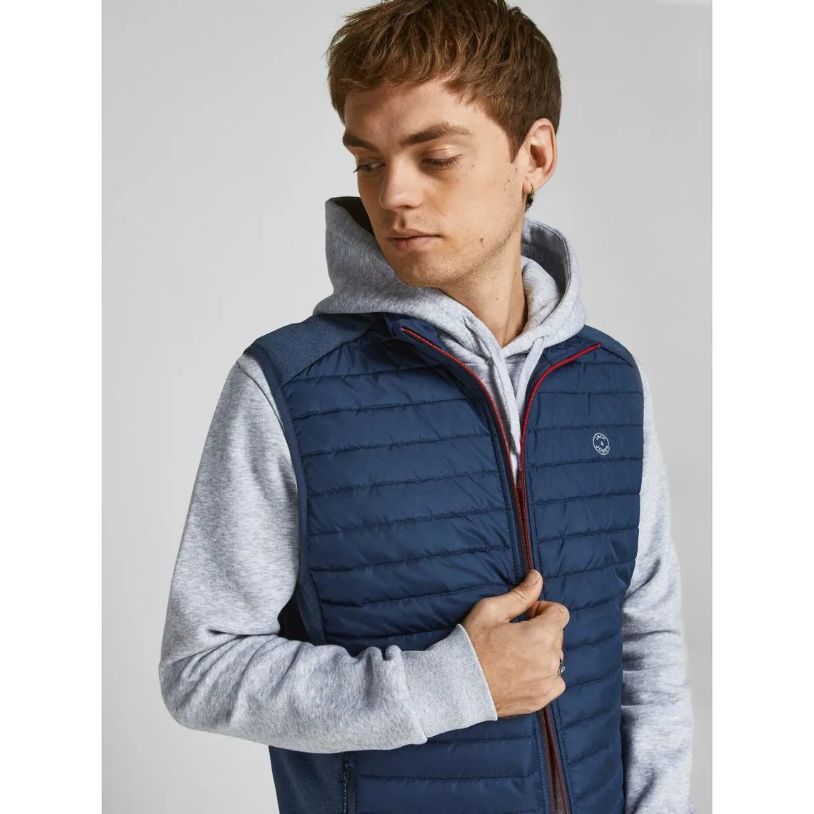 Gilet matelassé Capuche Sans manches Bleu Marine Jules Remy | 3 Suisses