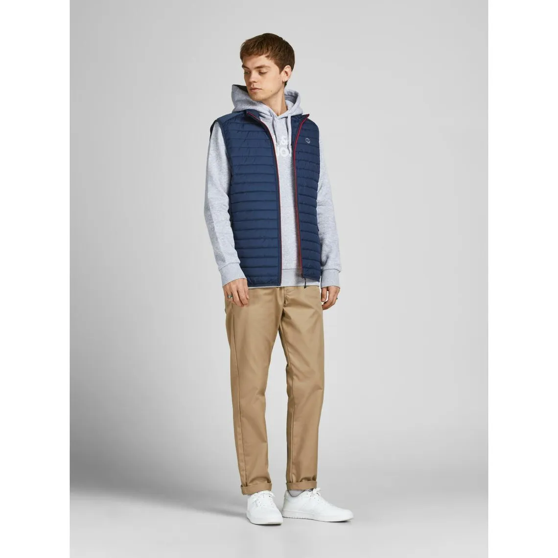 Gilet matelassé Capuche Sans manches Bleu Marine Jules Remy | 3 Suisses