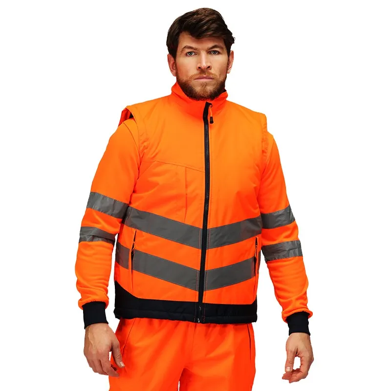 Gilet sans manche haute visibilité matelassé imperméable polyester 200 grs-m2 Hi-vis pro insulated unisexe Regatta