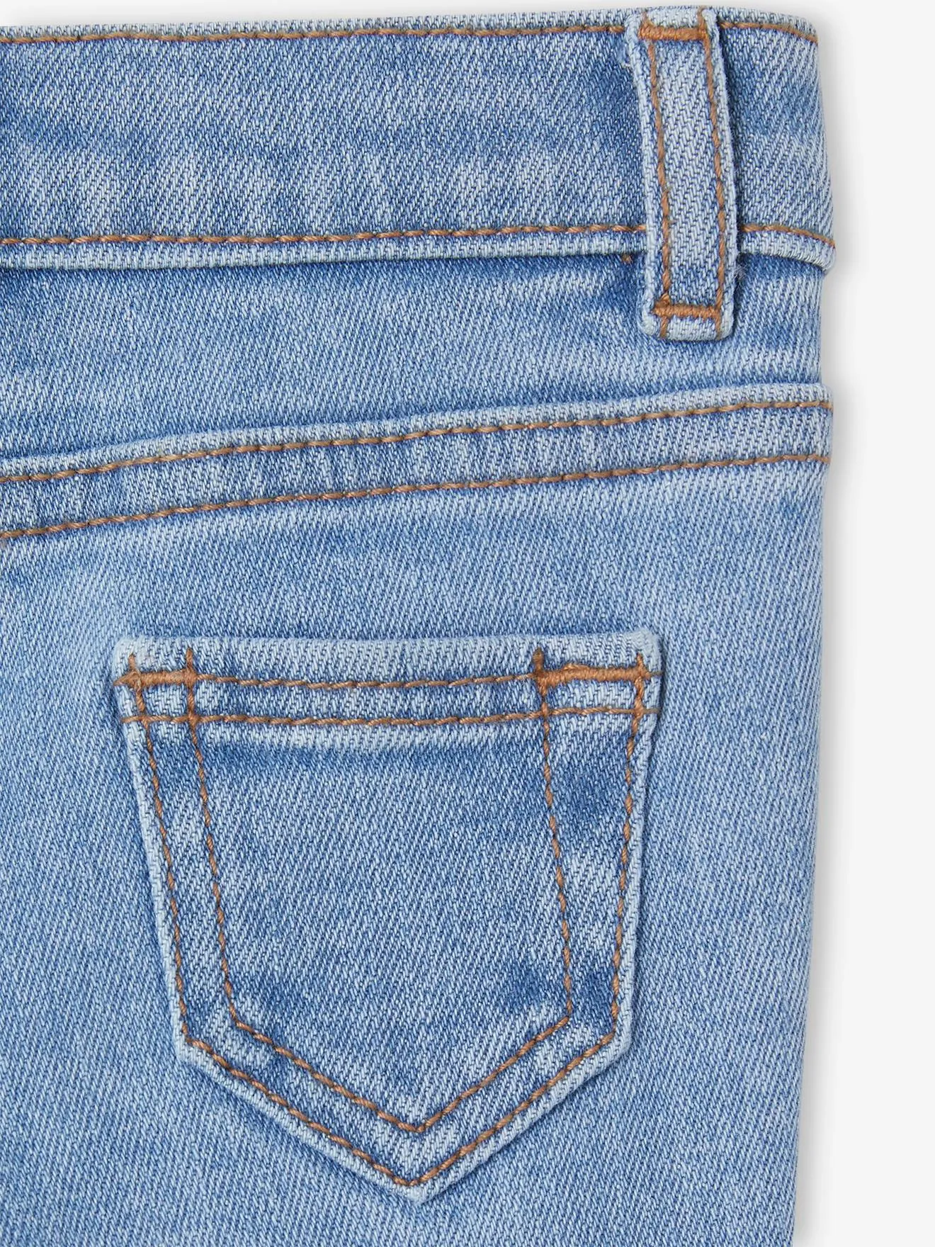 Jean bébé coupe droite BASICS denim brut - Vertbaudet