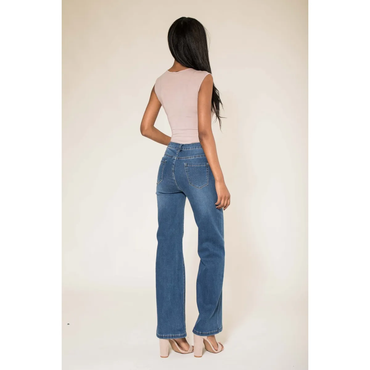 Jean Flare stretch Nina Carter femme - Matière noble 29,90€