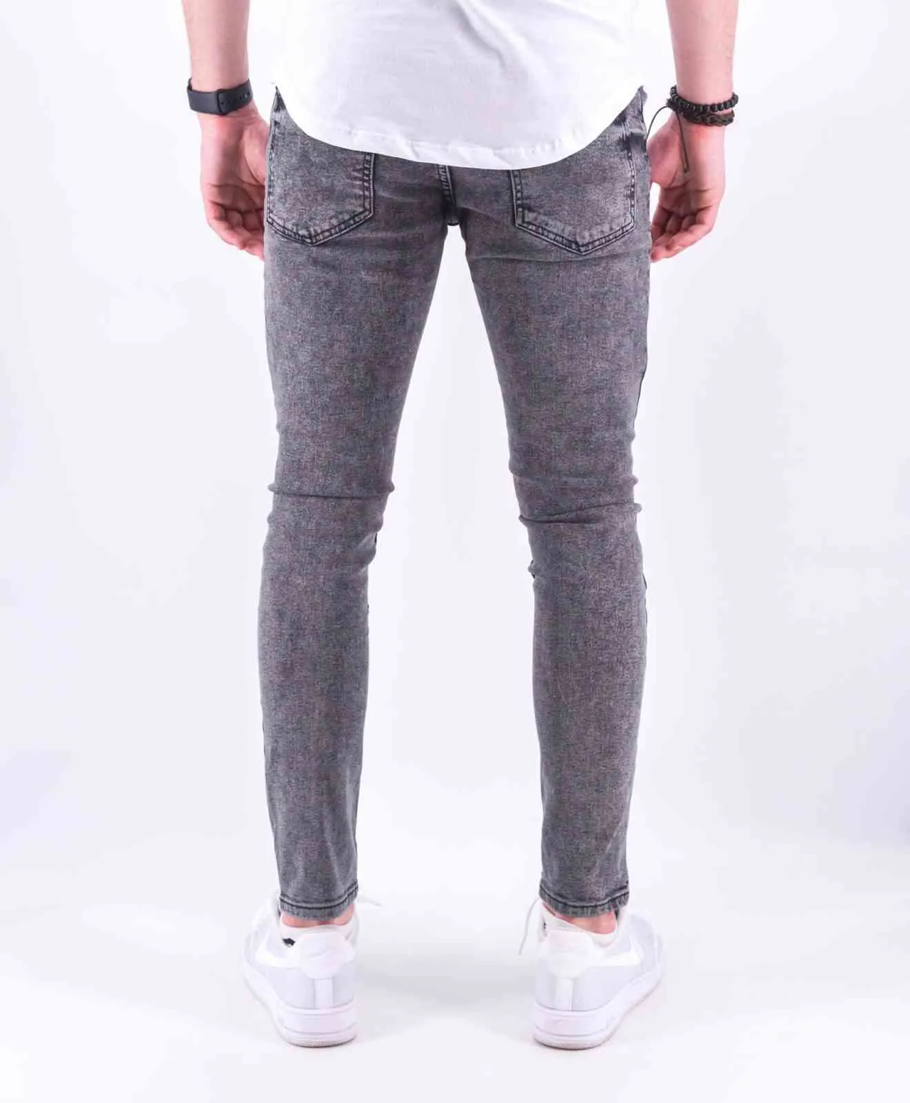 Jean slim destroy gris homme | Mode urbaine | 29,90€