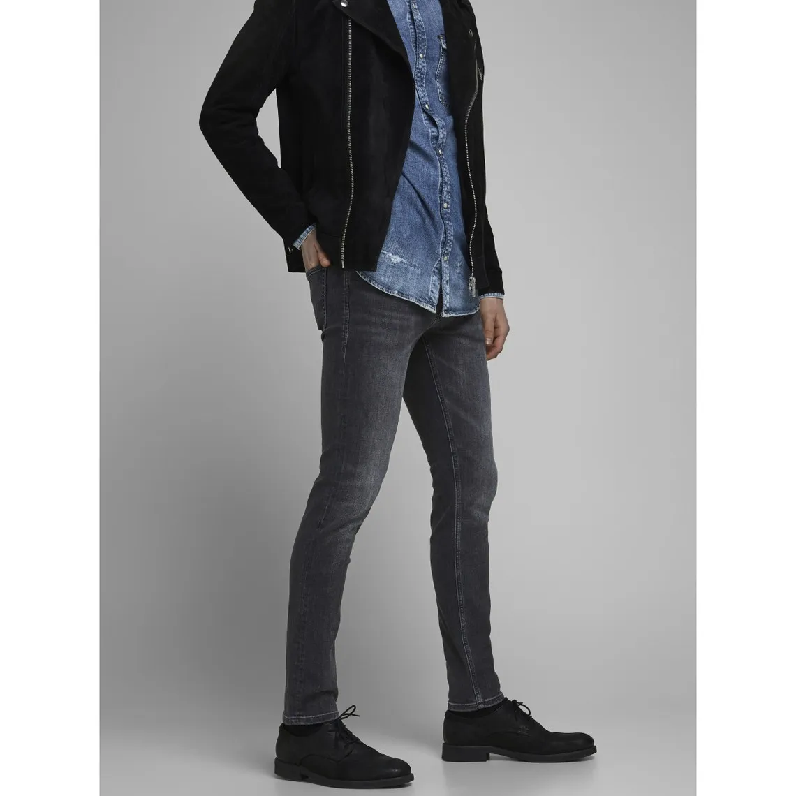 Jean slim Fit Noir en coton Jared | 3 Suisses