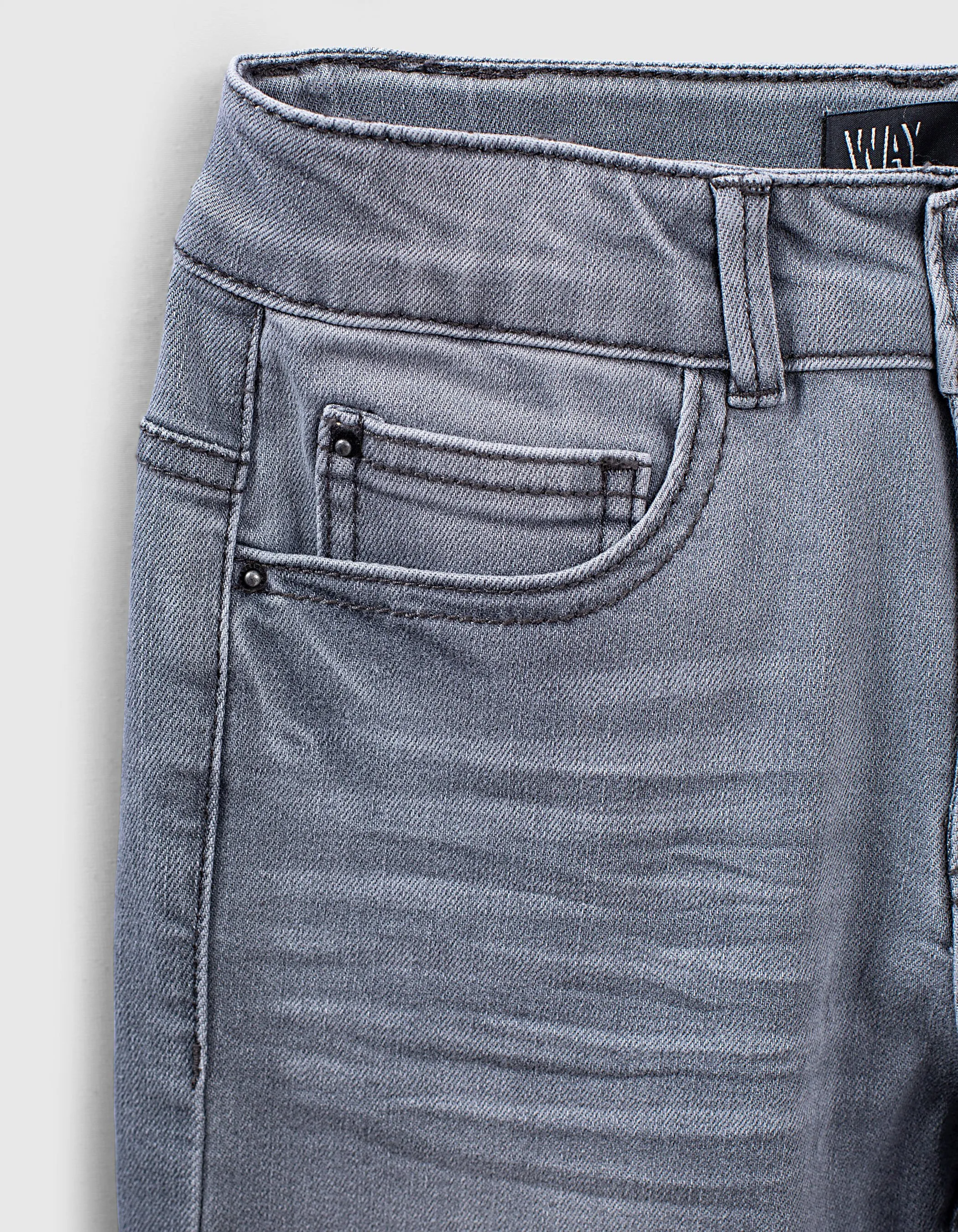 Jean slim light grey recyclé garçon 